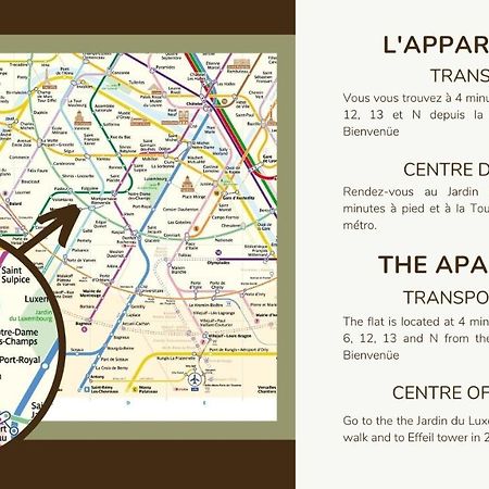 דירות פריז Prox.Gare Montparnasse-Galeries Lafayette! 4Pers. מראה חיצוני תמונה